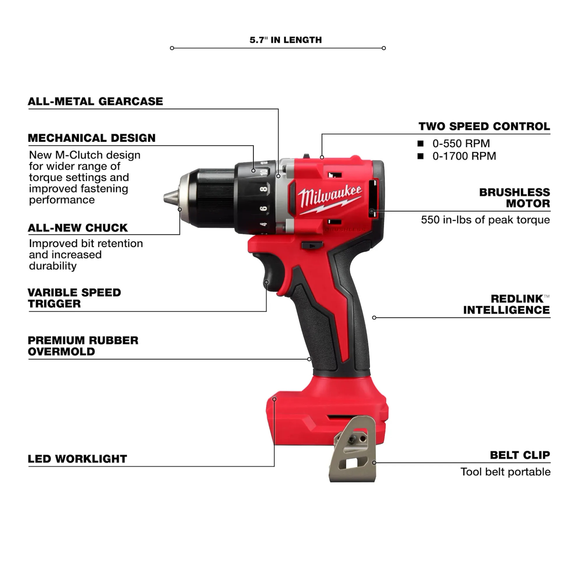 Milwaukee M18 Compact Brushless 1/2" Drill Driver from Columbia Safety
